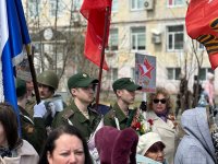 Студенты и преподаватели техникума приняли участие в акции «Бессмертный полк»