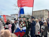 Студенты и преподаватели техникума приняли участие в акции «Бессмертный полк»