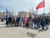 Студенты и преподаватели техникума приняли участие в акции «Бессмертный полк»