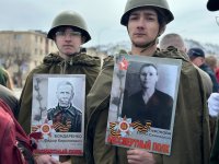 Студенты и преподаватели техникума приняли участие в акции «Бессмертный полк»